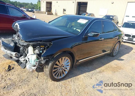 2014 Hyundai Equus Ultimate z USA, uszkodzony, nr VIN KMHGH4JH2EU089410